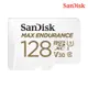 SANDISK 晨碟 MAX ENDURANCE MicroSDXC V30 128G 極致耐寫度 記憶卡 SDSQQVR-128G-GN6IA
