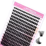 Cluster Lashes D Curl Lash Clusters 280 Pcs Lash Extension Clusters Individual Lashes Soft DIY Eyelash Extensions Mixed Tray Eyelash Clusters Natural Look (80D-0.07D, 8-16mm)