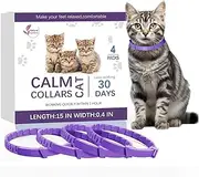 Calming Collar for Cats,Calming Cat Collars Adjustable Soother Anxiety Relief & Stress,Comfort Water Resistant Cat Calm Collars,Pheromone Collar for Cats Rapid Effect Lasts 30 Days,4 Pack