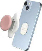 A-Type Phone Grip Stand, Sinjimoru 2 in 1 Cell Phone Holder as Cute Phone Stand for iPhone & Samsung Galaxy, Finger Grip Kickstand for Google Sony Motorola Huawei Asus. Sinji Mount Mini Tok Pink