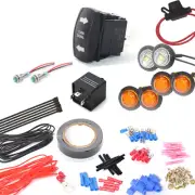 Universal Rocker Switch Turn Signal Light Kit For SXS ATV UTV