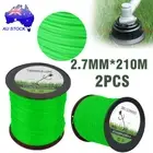 2Pcs Green 2.7mm*210m TRIMMER LINE MOWING Whipper Snipper Cord Rope AU Stock