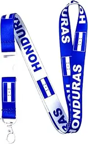 EASTEX Honduras Flag Lanyard Keychain - ID Lanyard for Keys Badge Fob Women Men