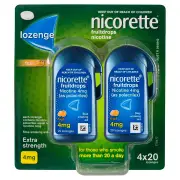 Nicorette Fruitdrops Extra Strength 4mg Lozenges X 80