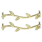 2 Pcs Shoelace Charm for Sneakers, Shoelace Charm, Gold (Single Leaf)