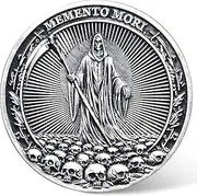 Memento Mori Carpe Diem Challenge Coin - Motivational Coin with Life & Death Symbols - Inspirational Gift for Friends & Loved Ones ﻿ ﻿