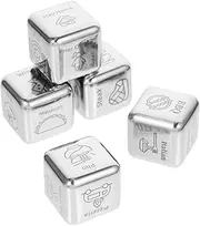 Vaguelly Anniversary Present 1 Year Anniversary Stainless Steel Food Decision Dice