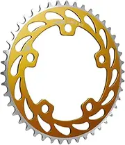 Helix Chainring 44T 1/8" 110mm BCD 5 Arm Hole Old School BMX Single Speed Fixie, Gold, WFS3059-BO-Q