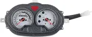 Universal Vintage Style Plastic Dash Instrument Speedometer for Motorcycles and Scooters with 8 Pin Plug MPH and KPH Screens Retro Stylish and Beautiful Perfect Fits Accurate