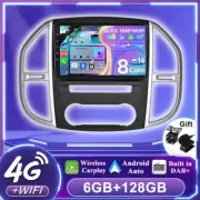 DAB+ Head Unit Android14 For Mercedes Benz Vito W447 Car Stereo GPS HDMI 6+128GB