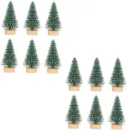 HOOTNEE 12Pcs Christmas Tree Natural Cedar Tree Mini Pine Trees Christmas Dec...