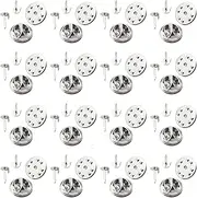 [DCJWQ] 50 Pcs Pin Badge Backs, Butterfly Pin Clutch, Butterfly Clutch Metal Pin Backs, Butterfly Clutch Tie Pins, Badge Pins Backs, Lapel Badge Backs Replacement with Horse Thorn Needle, Horse Thorn Needle
