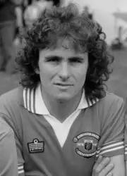 Arthur Albiston of Manchester United at Old Trafford in Manchester- Old Photo 1
