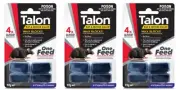 3x TALON WAX BLOCKS Kill Rat Mouse Bait Rodenticide Blox Brodifacoum 4 Blocks