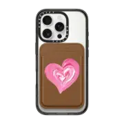 Snappy MagSafe Wallet Snappy™ BioVeg Wallet MagSafe Compatible Pink Painted Heart