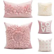 Romantic Decorative Cushion Cover Pillow Cover Pillow Case for Throw Sofa Couch Bed Chair Living Room Bedroom
