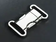 25mm Silver Metal Quick Side Release Buckle Clip Webbing Belt Strap Backpack Bag