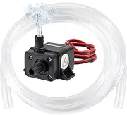DIANN Mini Submersible Water Pump DC 12V Small Fountain Pump (4.8W 240L/H) with 3.3ft Tubing 8x10mm for Fish Tank Aquarium Fountain