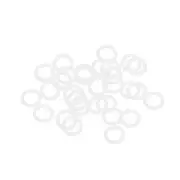 Silicone O-Rings 8.5mm OD, 5.5mm ID, 1.5mm Width, Seal Gasket White 30Pcs
