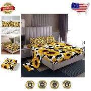 Cozy Full Size Flower Print Bedding Set for Kids - Machine Washable Comfort