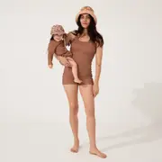 Cocoa Curve Boyleg Onesie
