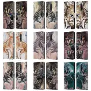 NATURE MAGICK LUXE GOLD MARBLE METALLIC LEATHER BOOK CASE FOR BLACKBERRY ONEPLUS