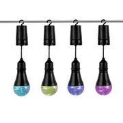 Glitter Bulb LED String Lights - Pack Of 4