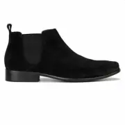 Mens Julius Marlow Kick Black Suede Work Formal Leather Slip On Shoes Boots 6.5