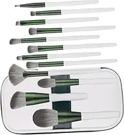 NOLITOY 12pcs Set Green Glass Makeup Brush Makeup Brush Set Professional Make up Brush Set Professional Brush Makeup Tool Set Eye Shadows Brush Makeup Brush Kit Bionic Fur