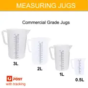 Food Grade Graduated Plastic Measuring Jugs Polypropylene Jug . 1L, 2L, 3L