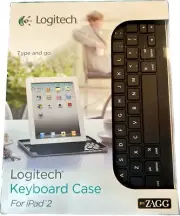 Zagg Logitech Back And Silver Keyboard Case for Ipad 2 New In Sealed Box