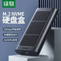 在飛比找樂天市場購物網優惠-綠聯m.2固態硬盤盒nvme接口20Gbps轉Type-C3