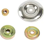 [ZZHBOO] Set of 4 Replacement Parts for Brush Cutter Gear Replacement Metal Gear Nut Attachment Set Garden Machine Lawn Mower Blade Adapter Kit for Lawn Mower Trimmer Brush Cutter