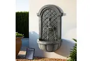 Gardeon Solar Fountain Water Feature Wall Mount Garden Fountains 80CM Grey