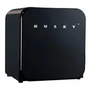 Husky 41 Litre Undercounter Retro Fridge - Black