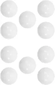 Vaguelly 10pcs Roulette Beads Festival Wheel Beads Acrylic White