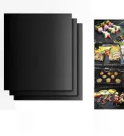 3pcs BBQ Grill Mat Reusable Bake Sheet Resistant Teflon Meat Barbecue Non-Stick Party