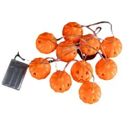 Pumpkin String Lights 2M 10 Leds Warm Funny Faces Energy-Saving Pumpkin String Lights For Home Office Restaurant Party