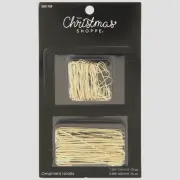 Gold Metal Christmas Tree Ornament Hooks 150 Count Small & Large Hobby Lobby