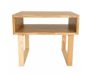 Olle Square Wood Bedside / Side Table - Natural