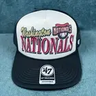 ’47 Washington Nationals MLB Creedence Foam Trucker Men Black/White Hat One Size