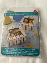 Treat Boxes with Window , Cupcake & Cookies