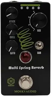 Mosky Multi Spring Reverb - 4 Mode Analogue/Digital Spring Reverb Emulation Pedal, True Bypass
