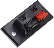 CCWUTQF 5PCS Plastic 2/4 Positions Connector Terminal Push in Jack Spring Load Audio Speaker Terminals Breadboard Clip(2 Positions)