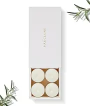 VAUCLUSE Vanilla Scented Tealight Candles 16 Pack - Soy Wax, Sweet & Creamy Aroma, Cozy & Inviting, Eco-Friendly, Ideal for Relaxation & Home Décor