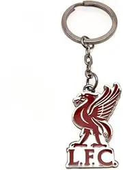 [Liverpool FC] Liver Bird Keyring (UK Size: One Size) (Red/Silver)