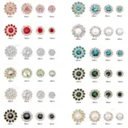 Flower Shape Crystal Glass Gems Flatback Rhinestones for Crafting and Clothing
