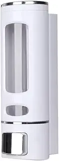 Soap Dispenser Single/double Soap Dispenser Wall-Mount Shower Bath Shampoo Dispenser Liquid Soap Container Bathroom Washroom Accessories Hand Sanitizer Dispenser(White,1pc)
