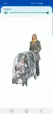 Comfy Baby Cozy Baby Limo Tandem Rain Cover Weather Shield Twin Stroller