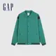 Gap 男裝 Logo翻領外套-草綠色(877507)